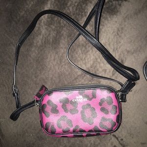 Coach Leopard Print Crossbody Purse